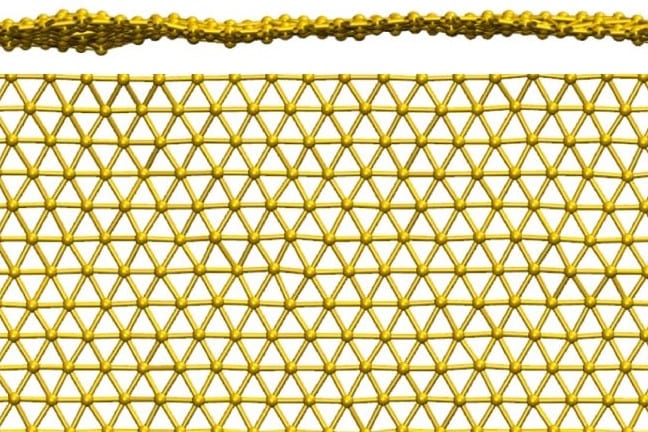 金の原子1個分の厚さ！究極の金箔
